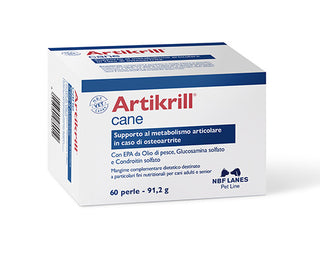 NBF Lanes | Artikrill Dol Cane, 60 Perle Appetibili, Supporto Metabolismo Articolare in caso di Osteoartrite