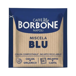 Caffè Borbone 150 Cialde Ese 44 mm Miscela Blu, Cialda Compostabile, Incarto Riciclabile