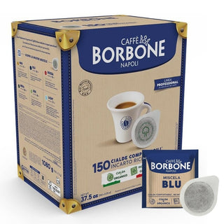 Caffè Borbone 150 Cialde Ese 44 mm Miscela Blu, Cialda Compostabile, Incarto Riciclabile