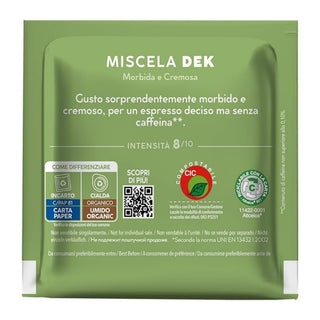 Caffè Borbone 150 Cialde Ese 44 mm Dek Borbone, Cialda Compostabile, Incarto Riciclabile