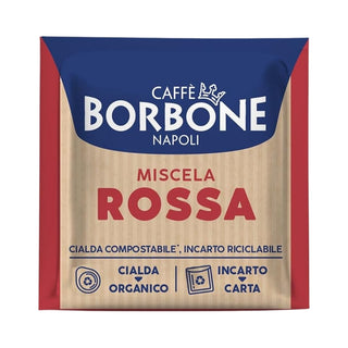 Caffè Borbone 150 Cialde Ese 44 mm Rosse Borbone, Cialda Compostabile, Incarto Riciclabile