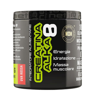 NET Integratori CREATINA ALKA 8 Creatina Monoidrata Micronizzata Clonapure,  Pre E Post Workout