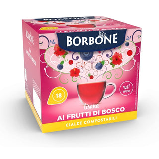 Caffè Borbone Tisana Ai Frutti di Bosco 72 Cialde Compostabili (4 Astucci da 18 Cialde)