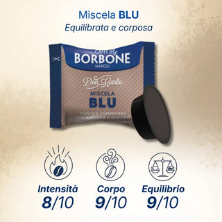 Caffè Borbone 100 Capsule Miscela Blu Don Carlo, Compatibili Lavazza A Modo Mio®