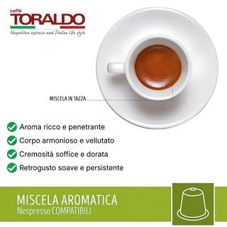 Caffè Toraldo 100 Capsule Miscela Aromatica Compatibili Nespresso®
