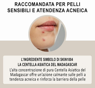 SKIN1004 Centella Asiatica Madagascar 100 Ampoule - Formula Viso Riparatrice per Pelli Sensibili e A Tendenza Acneica, 100 ML