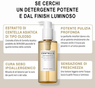 SKIN1004 Centella Light Cleansing Olio Detergente e Struccante 200 ML