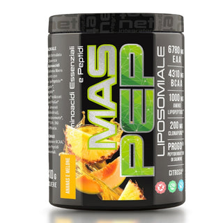 NET MAS PEP LIPOSOMIALE Pre-Intra e Post Workout con EAA Amminoacidi Essenziali e BCAA