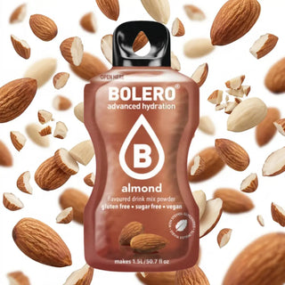 Bolero® 24 Bustine 9 gr, Bevanda Istantanea Solubile, Zero Zuccheri, Almond (Mandorla)