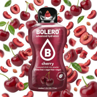 olero® 24 Bustine 9 gr, Bevanda Istantanea Solubile, Zero Zuccheri, Cherry (Ciliegia)