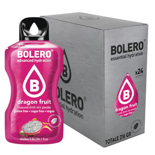 Bolero® 24 Bustine 9 gr, Bevanda Istantanea Solubile, Zero Zuccheri, Dragon Fruit (Frutto del drago)