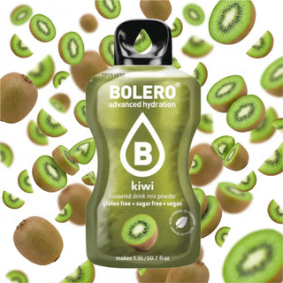 Bolero® 24 Bustine 9 gr, Bevanda Istantanea Solubile, Zero Zuccheri, Kiwi