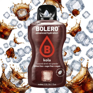Bolero® 24 Bustine 9 gr, Bevanda Istantanea Solubile, Zero Zuccheri, Kola (Cola)
