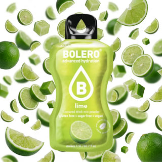 Bolero® 24 Bustine 9 gr, Bevanda Istantanea Solubile, Zero Zuccheri, Lime