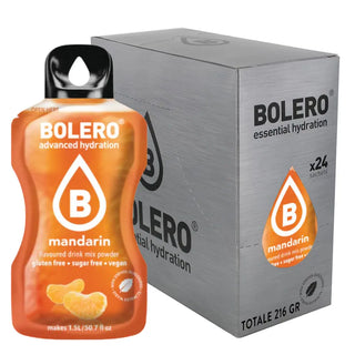 Bolero® 24 Bustine 9 gr, Bevanda Istantanea Solubile, Zero Zuccheri, Mandarin (Mandarino)
