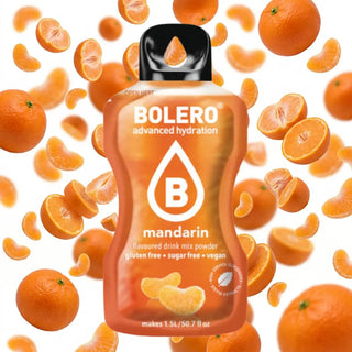 Bolero® 24 Bustine 9 gr, Bevanda Istantanea Solubile, Zero Zuccheri, Mandarin (Mandarino)