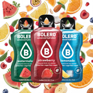 Bolero® 24 Bustine 9 gr Mix, Bevanda Istantanea Solubile, Zero Zuccheri, Gusti Assortiti