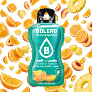 Bolero® 24 Bustine 9 gr, Bevanda Istantanea Solubile, Zero Zuccheri, Multivitamin (Multivitaminico)