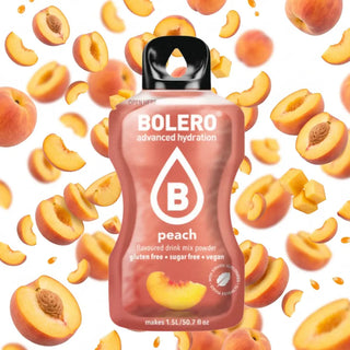 Bolero® 24 Bustine 9 gr, Bevanda Istantanea Solubile, Zero Zuccheri, Peach (Pesca)