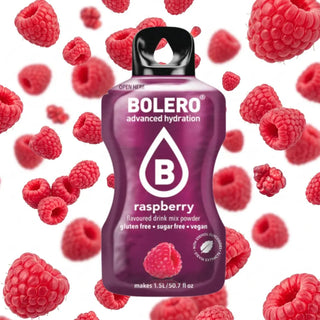 Bolero® 24 Bustine 9 gr, Bevanda Istantanea Solubile, Zero Zuccheri, Raspberry (Lampone)