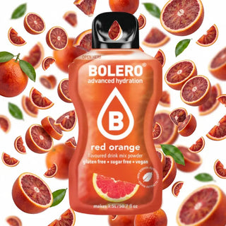 Bolero® 24 Bustine 9 gr, Bevanda Istantanea Solubile, Zero Zuccheri, Red Orange (Arancia Rossa)