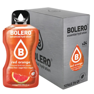 Bolero® 24 Bustine 9 gr, Bevanda Istantanea Solubile, Zero Zuccheri, Red Orange (Arancia Rossa)
