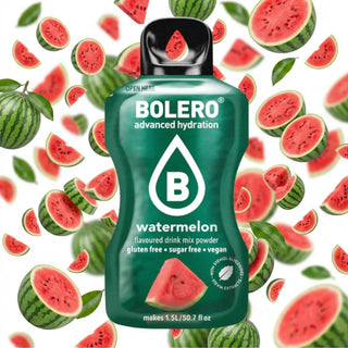 Bolero® 24 Bustine 9 gr, Bevanda Istantanea Solubile, Zero Zuccheri, Watermelon (Anguria)