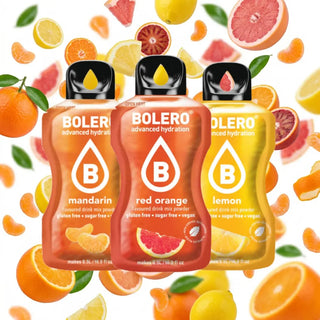 Bolero® 24 Bustine Sticks 3 gr Mix Agrumi, Bevanda Istantanea Solubile, Zero Zuccheri