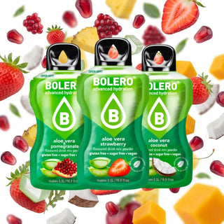 Bolero® 24 Bustine Sticks 3 gr Mix Aloe, Bevanda Istantanea Solubile, Zero Zuccheri