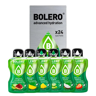 Bolero® 24 Bustine Sticks 3 gr Mix Aloe, Bevanda Istantanea Solubile, Zero Zuccheri