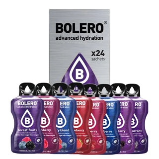 Bolero® 24 Bustine Sticks 3 gr Mix Bacche, Bevanda Istantanea Solubile, Zero Zuccheri