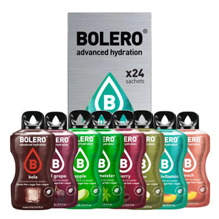 Bolero® 24 Bustine Sticks 3 gr Mix Multi Esotico, Bevanda Istantanea Solubile, Zero Zuccheri