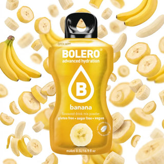 Bolero® 24 Sticks Bustine 3 gr, Bevanda Istantanea Solubile, Zero Zuccheri, Banana