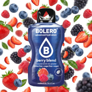 Bolero® 24 Sticks Bustine 3 gr, Bevanda Istantanea Solubile, Zero Zuccheri, Berry Blend (Miscela di frutti di bosco)