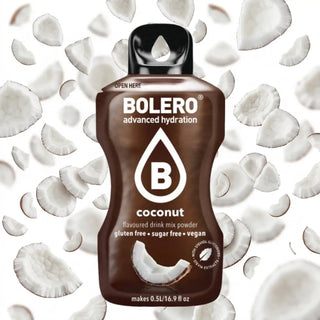 Bolero® 24 Sticks Bustine 3 gr, Bevanda Istantanea Solubile, Zero Zuccheri, Coconut (Cocco)