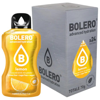 Bolero® 24 Sticks Bustine 3 gr, Bevanda Istantanea Solubile, Zero Zuccheri, Lemon (Limone)