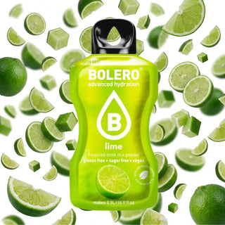 Bolero® 24 Sticks Bustine 3 gr, Bevanda Istantanea Solubile, Zero Zuccheri, Lime