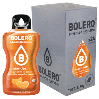 Bolero® 24 Sticks Bustine 3 gr, Bevanda Istantanea Solubile, Zero Zuccheri, Mnadarin (Mandarino)