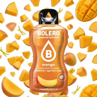 Bolero® 24 Sticks Bustine 3 gr, Bevanda Istantanea Solubile, Zero Zuccheri, Mango