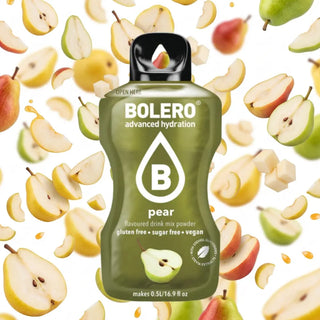Bolero® 24 Sticks Bustine 3 gr, Bevanda Istantanea Solubile, Zero Zuccheri, Pear (Pera)