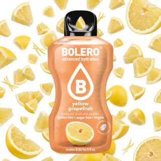 Bolero® 24 Sticks Bustine 3 gr, Bevanda Istantanea Solubile, Zero Zuccheri, Yellow Grapefruit (Pompelmo Giallo)