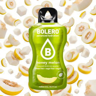 Bolero® 24 Sticks Bustine 3 gr, Bevanda Istantanea Solubile, Zero Zuccheri, Honey Melon (Melone giallo)