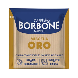 Caffè Borbone 150 Cialde Ese 44 mm Miscela Oro Compostabili, Incarto Riciclabile