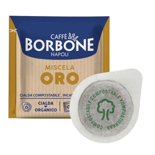 Caffè Borbone 150 Cialde Ese 44 mm Miscela Oro Compostabili, Incarto Riciclabile