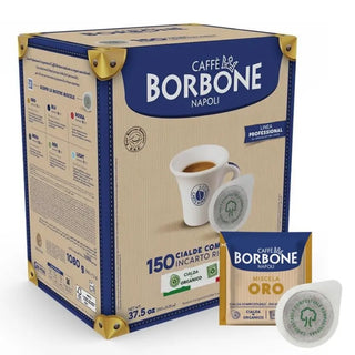 Caffè Borbone 150 Cialde Ese 44 mm Miscela Oro Compostabili, Incarto Riciclabile