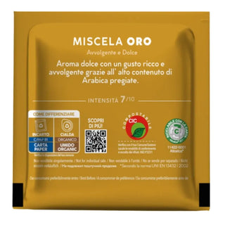 Caffè Borbone 150 Cialde Ese 44 mm Miscela Oro Compostabili, Incarto Riciclabile
