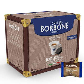 Caffè Borbone 100 capsule Borbone Blu Don Carlo, Compatibili con Lavazza a Modo Mio
