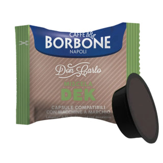 Caffè Borbone 100 Capsule Miscela Dek Decaffeinato Don Carlo, Compatibili Lavazza A Modo Mio®