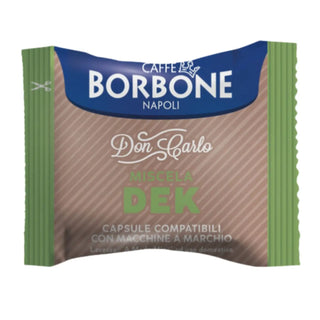 Caffè Borbone 100 Capsule Miscela Dek Decaffeinato Don Carlo, Compatibili Lavazza A Modo Mio®