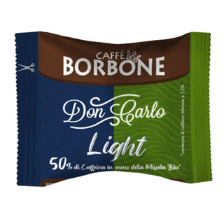 Caffè Borbone 100 Capsule Miscela Light Don Carlo 50% Blu 50% Dek, Compatibili Lavazza A Modo Mio®